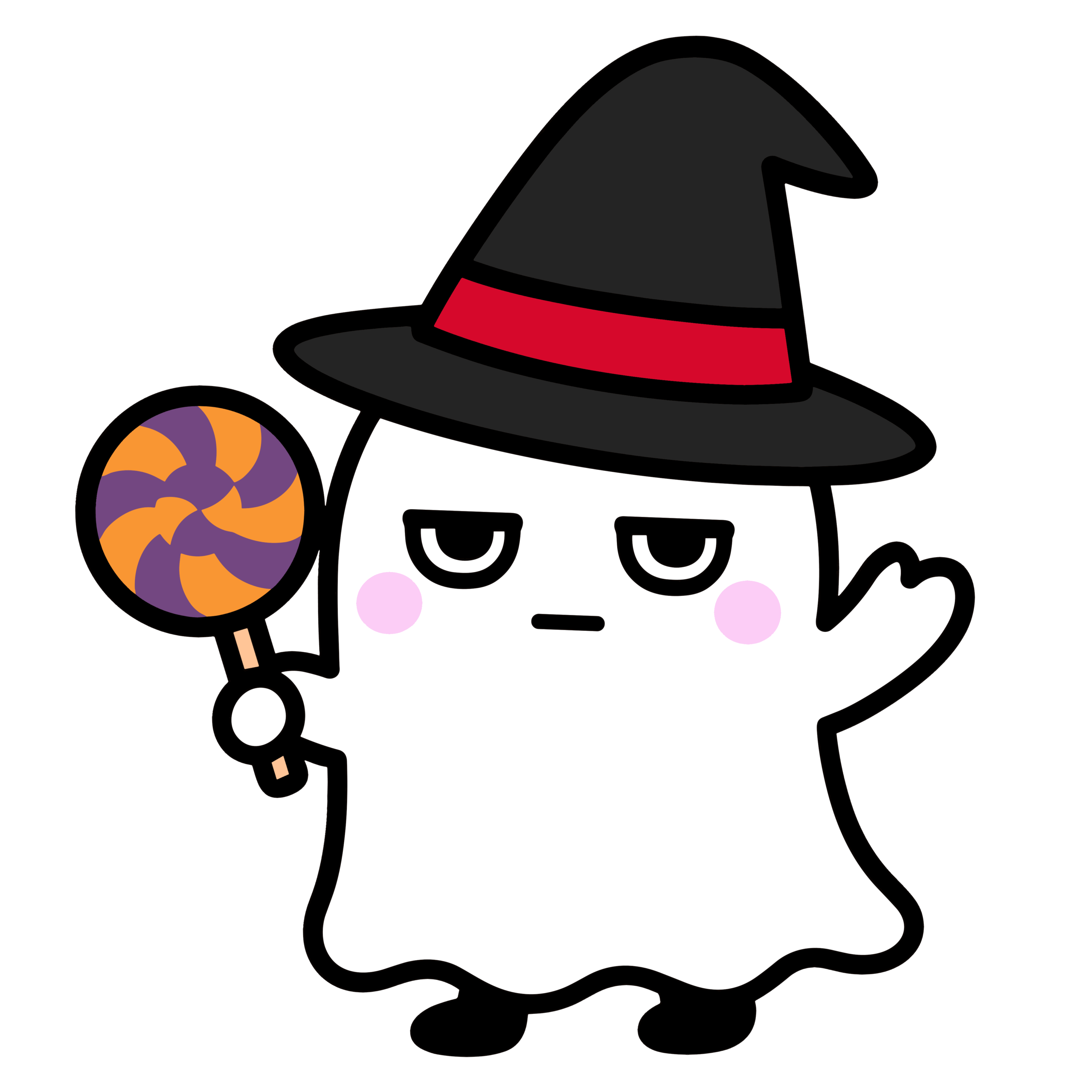 ハロウィンおばけ K049 AIイラストショップくま商用利用OKのかわいいイラストのフリー素材がたくさん