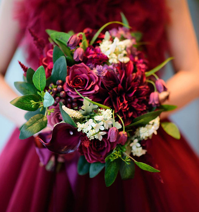 夏のレッドブーケ☆造花ウェディングブーケの通販 フランネリカ