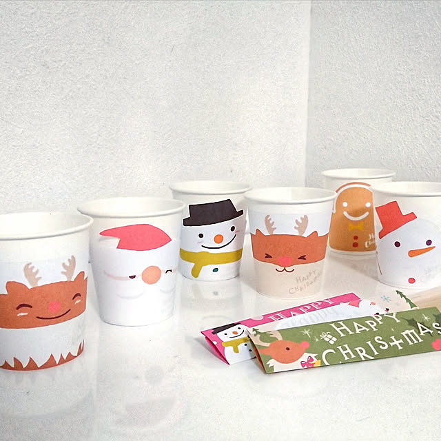紙コップ工作 ~クリスマス~ サンタ・トナカイ・雪だるまの作り方お針子日和 手芸・ハンドメイドイベント情報