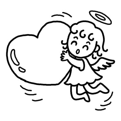 ２月のイラストNo.150『チョコレートハート』 無料のフリー素材集 花鳥風月