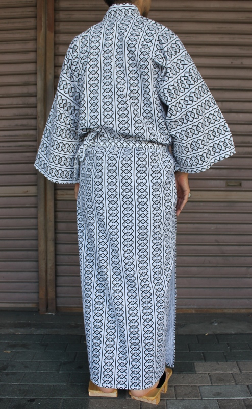 旅館・ホテル浴衣日本製2色竹柄綿生地使用30枚セット