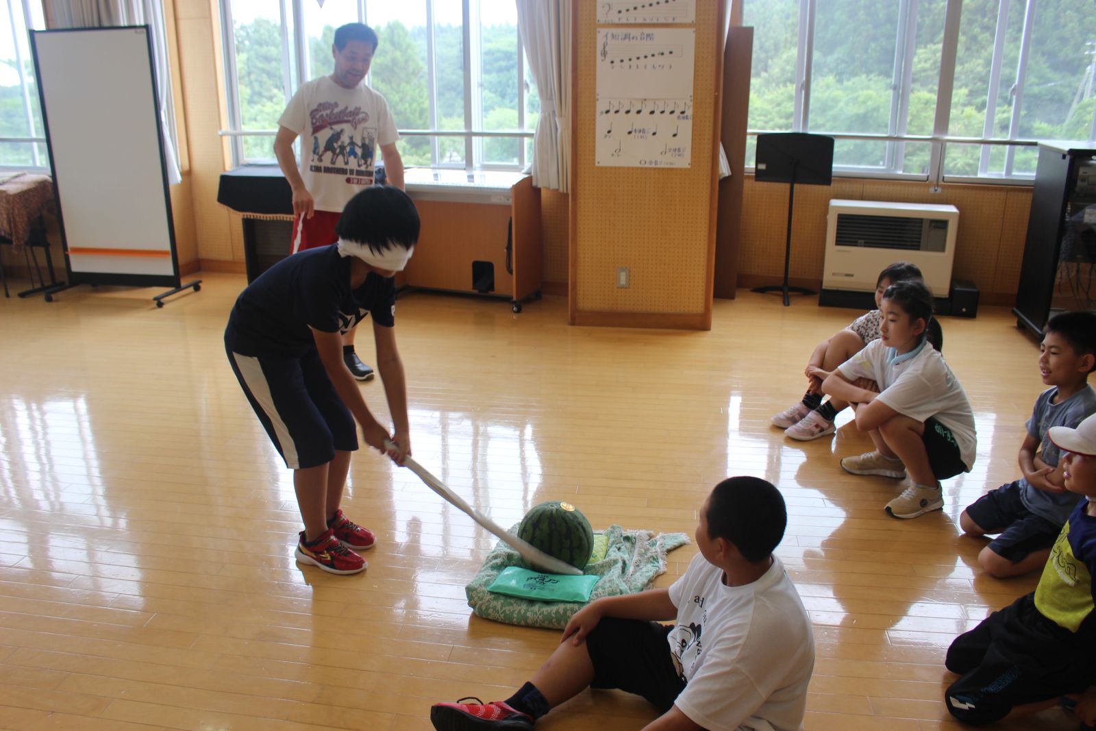 スイカ割り～part⓶～ろっくひよこプリスクール前橋市の幼保連携型認定こども園