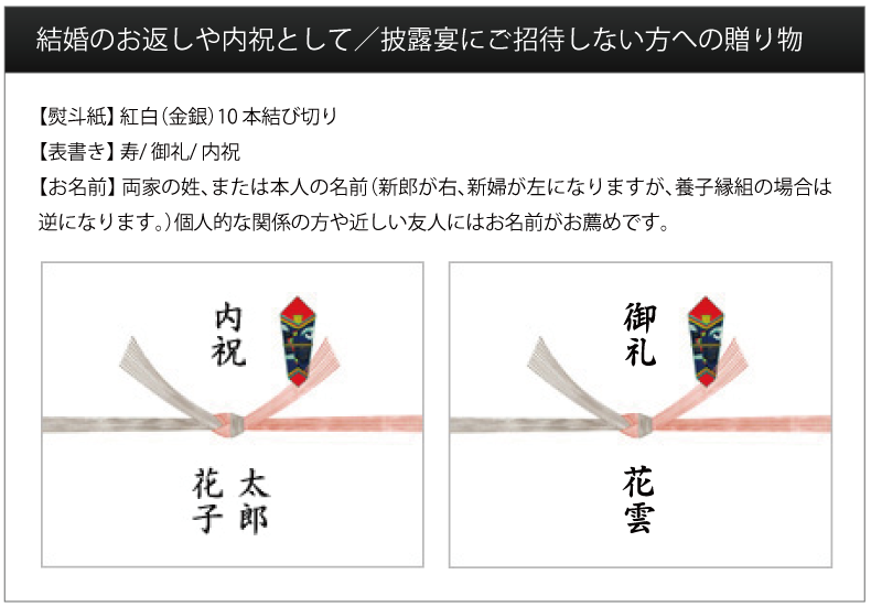 熨斗にはいろいろな種類がある！蝶結びと結び切りの違いは何