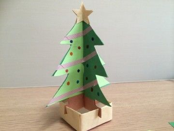 牛乳パックでクリスマスツリーBOX☆お菓子を入れても、飾ってもOKハンドメイドの作り方・アイデア暮らしニスタ