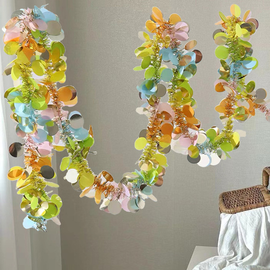 5m ドットバルーンガーランド リボン 2個セット ウェディング、誕生日、パーティの背景装飾にSHEIN JAPAN