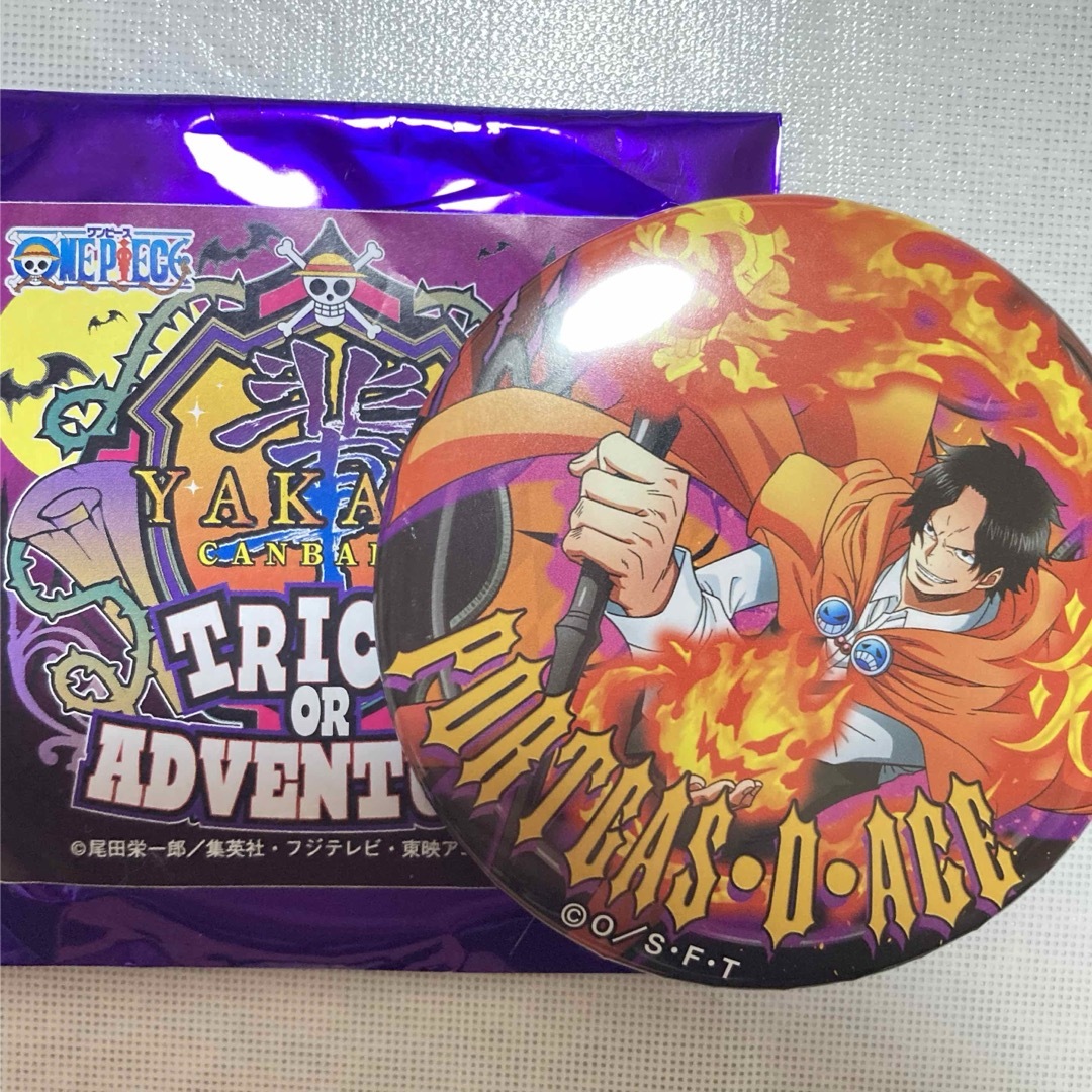 ワンピース 輩缶バッジ ハロウィン エース - メルカリ