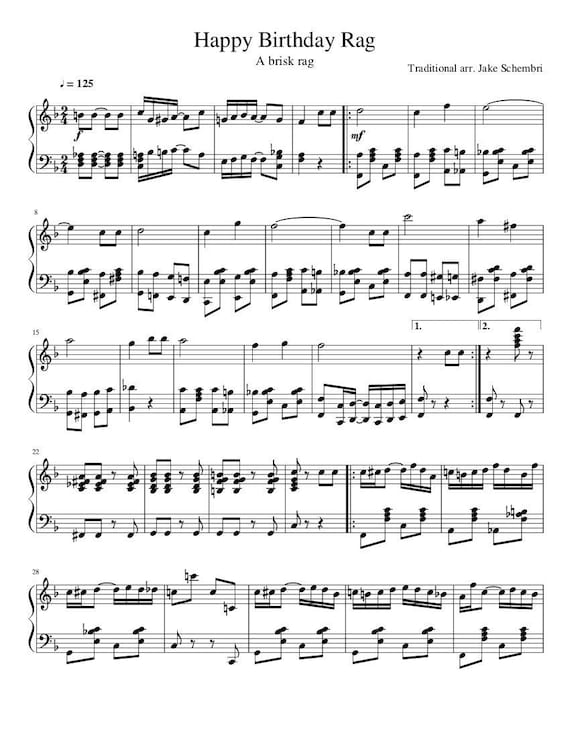 ハッピー・バースデー・トゥー・ユー バラード・サンバM.J.ヒル＆P.S.ヒル 真島俊夫 吹奏楽楽譜