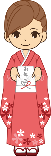 おじいさんにお年玉をもらう男の子のイラスト素材70196732- PIXTA