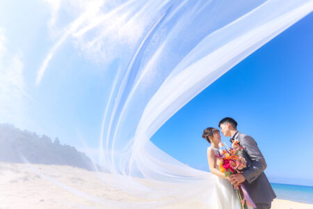 福岡 マリンワールド前撮りプラン - フォトウェディング・前撮り・結婚写真のスタジオフィール