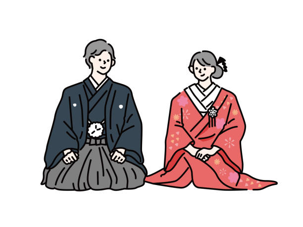 新郎新婦のフリーイラストフリーイラスト・クラシック フリクラ