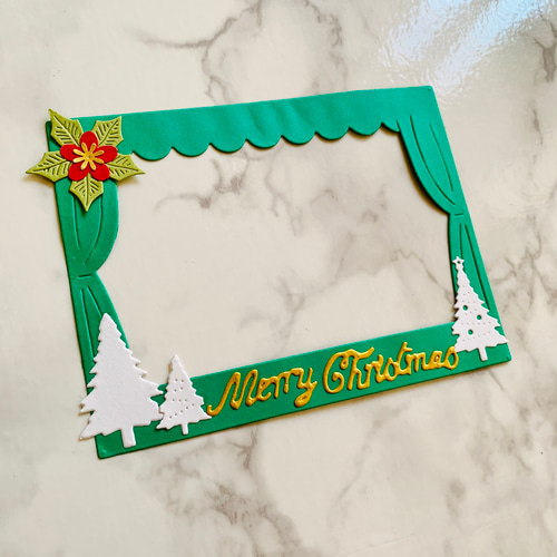 クリスマスイメージ クリスマスカード フレームの写真・画像素材-Snapmart スナップマート