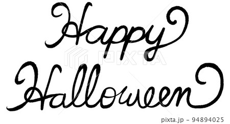 HAPPY HALLOWEEN 」文字イラストレイン🚂 - イラスト無料素材
