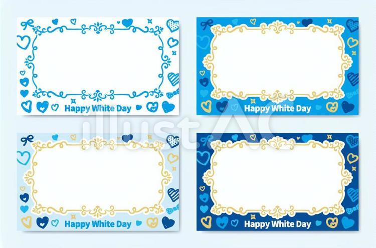 無料ホワイトデーカード・メッセージカードテンプレートCanva