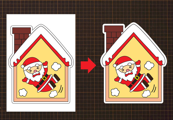 壁面飾り ＊夜空のサンタさん＊壁面飾り 「サンタクロースいろいろ①」の作り方！無料