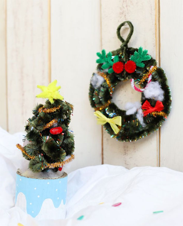 モールをねじって作る楽しくてユニークな手芸アート♪