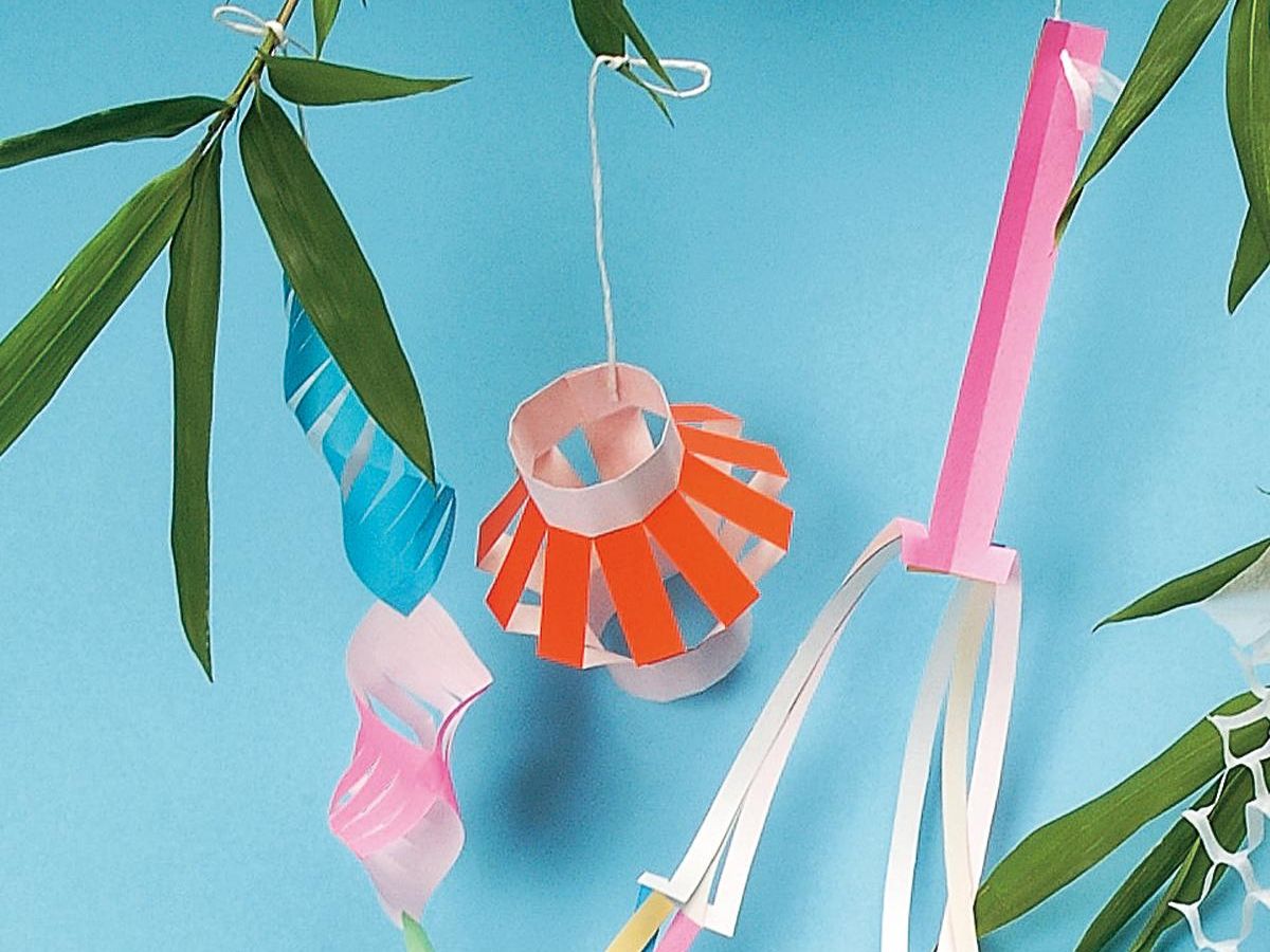七夕の折り紙 簡単ちょうちんの作り方！立体・笹飾り