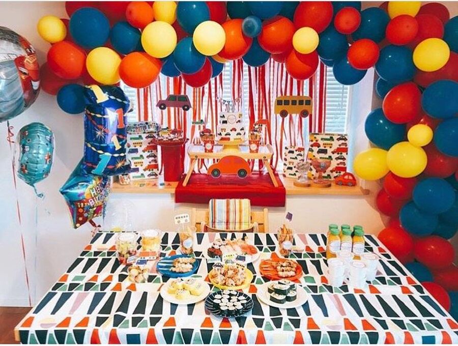 100均 10歳のお誕生日飾りは子ども達と一緒にバルーンと折り紙で♪子3人ワーママのスッキリ心地いい暮らし