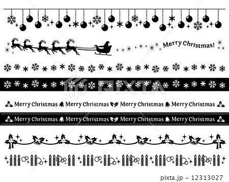 かわいいクリスマスのライン