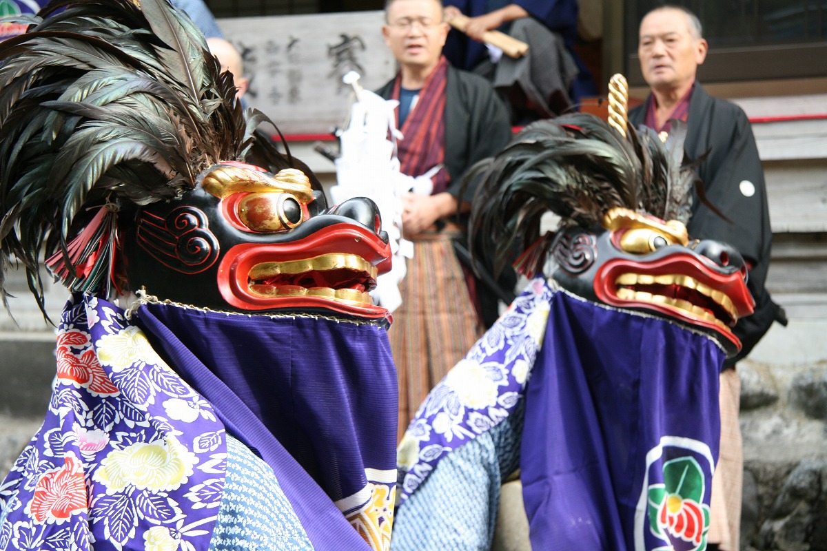 日枝神社秋まつり 吉田林獅子舞本庄市観光協会