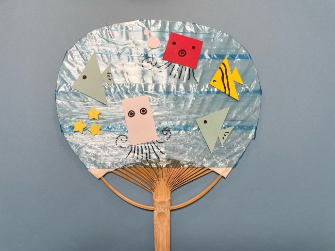 DIY 飛び出すうちわハートのステッキPop-up fanHeart wand061