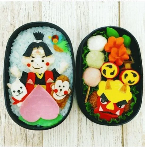 節分お弁当 ねむねむ鬼おいなり🌸