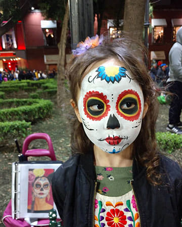 メキシコ：死者の祭り día de muertosのパレード攻略 in メキシコシティおくまる