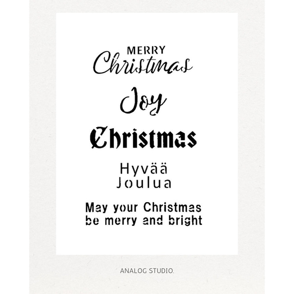 クリスマスの素材 単色ステンシルのイラスト素材83266178- PIXTA