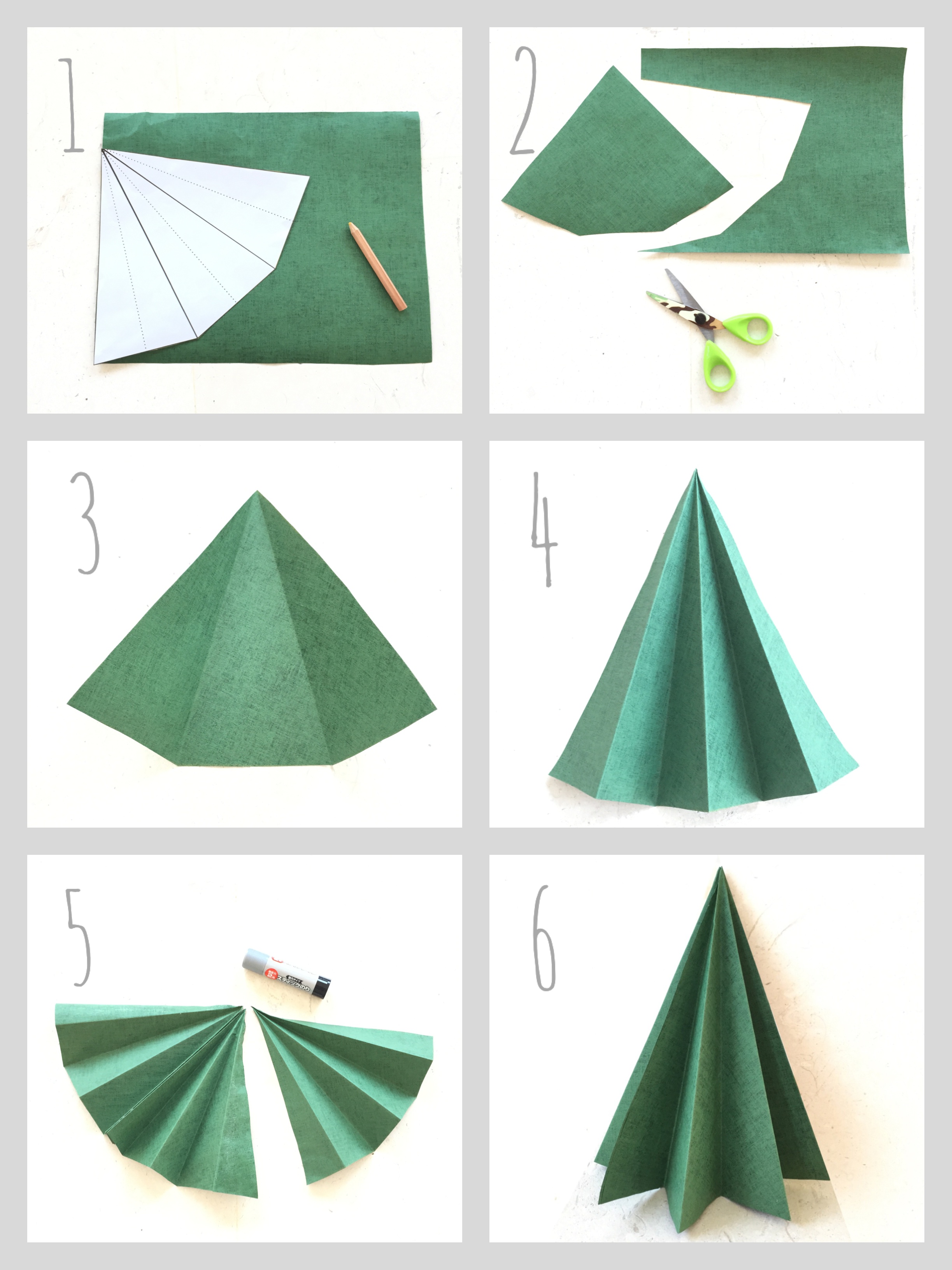 クリスマスツリーの折り方 ずれて折ってもOK！遊べる折り紙１５ みんなの幼児と保育