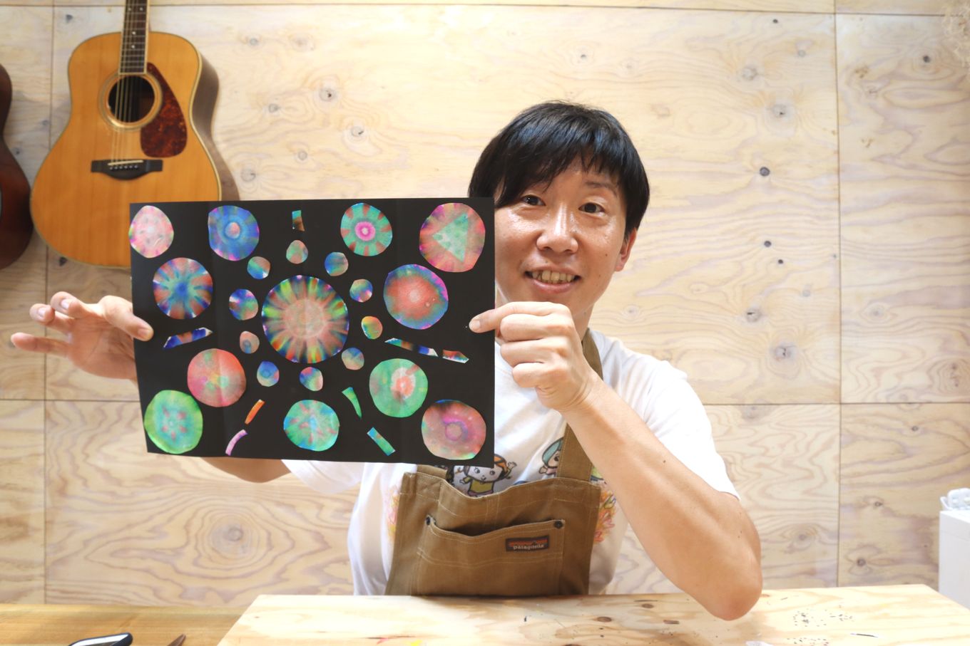 ステンドグラス風花火🎇 : 特別養護老人ホームうずらはし