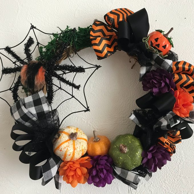 ハロウィンリース☆フェルト☆ハンドメイド