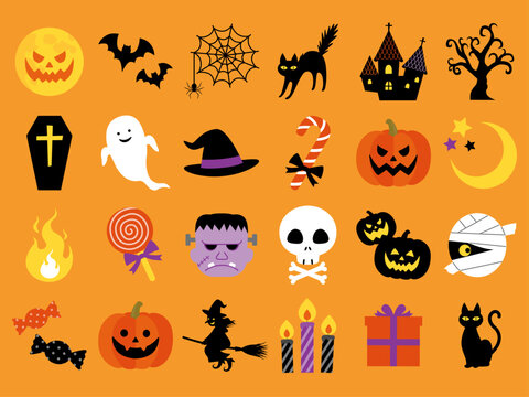 ハロウィンの文字の無料イラストフリーイラスト素材集 ジャパクリップ