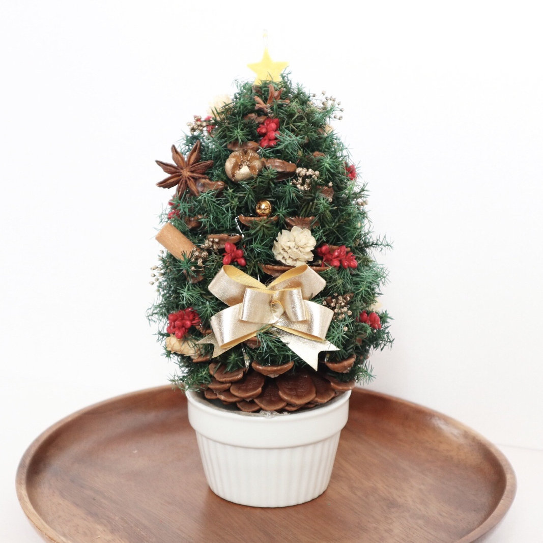 100均材料で「松ぼっくりツリー」を作りました！ クリスマスのハンドメイド・作り方紹介！LEE