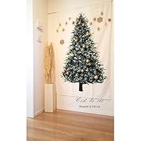 クリスマス 高さ５０cm シンプルなクリスマスツリー リボンモニュメント 壁飾り 壁掛け4U