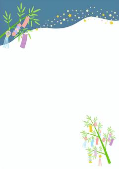 七夕フレーム CSai・png無料イラスト素材素材ラボ