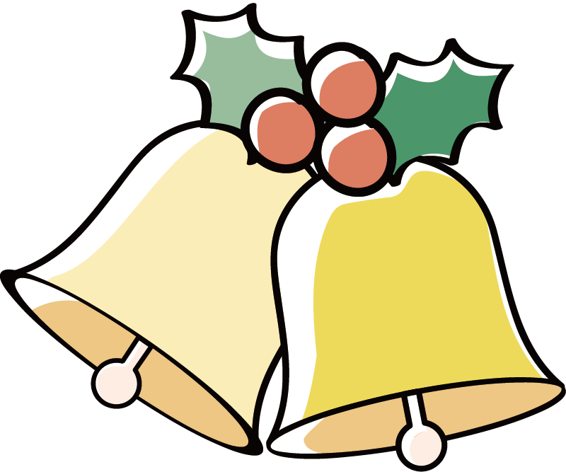 おしゃれクリスマス背景イラスト 金銀モールとなごみ系オーナメント 無料フリー85099素材Good