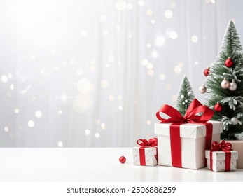 白とゴールドのクリスマス背景の安物の宝石デザインの要素のイラスト素材・ベクター Image 64034985