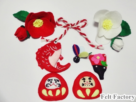 正月の鏡餅もフェルトで♪新年を迎える簡単ハンドメイドPuChiMaぷちま