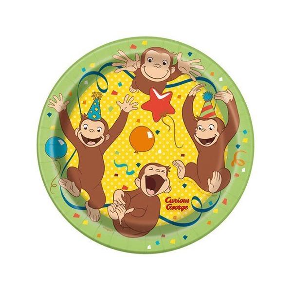 楽天市場 おさるのジョージ パーティー セット 8点 yts0008 ペーパープレート 紙皿 使い捨て プレート ハット カップ クロス 誕生日キャラクター パーティーグッズ かわいい 男の子 インテリア 飾り付け 輸入品 インポート メール便不可 : キャラクター雑貨 ポップル