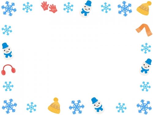 クリスマスのメッセージカード・雪だるま – ななもぐの素材屋