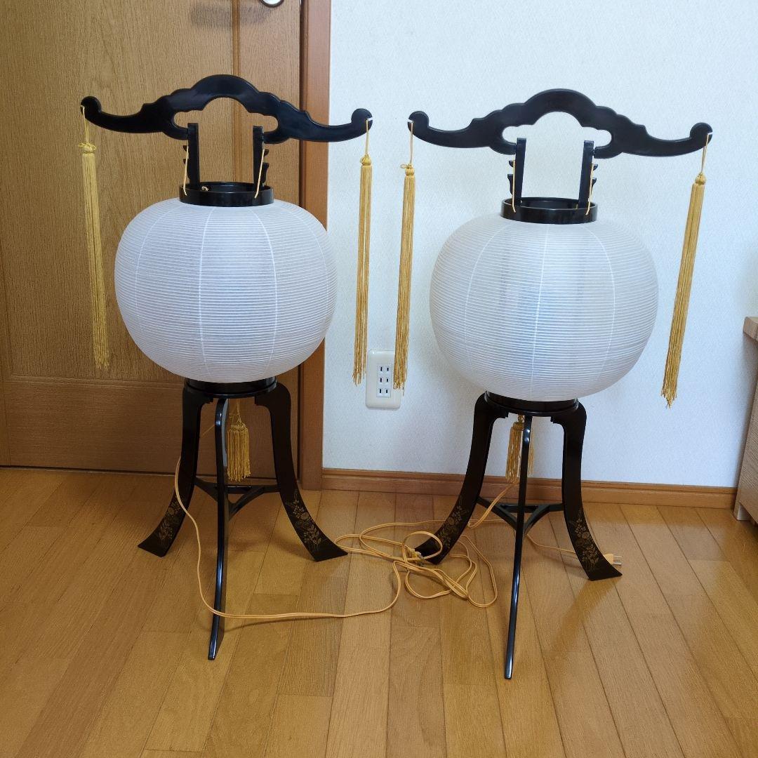 京竹2号 一対 2個 二号 溜 タメ 回転提灯 霊前灯 灯篭 お盆 夏 お参り 盆提灯 盆ちょうちん 送料無料 包装のし付無料すとスト創業128年 Since1897 位牌 線香 ローソク 供物 仏具 仏壇