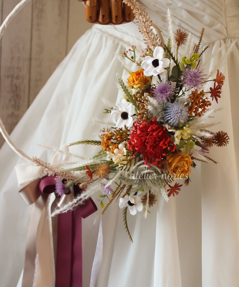 インスタ発 おしゃれ花嫁が今持っているブーケは「リース」！ゼクシィ