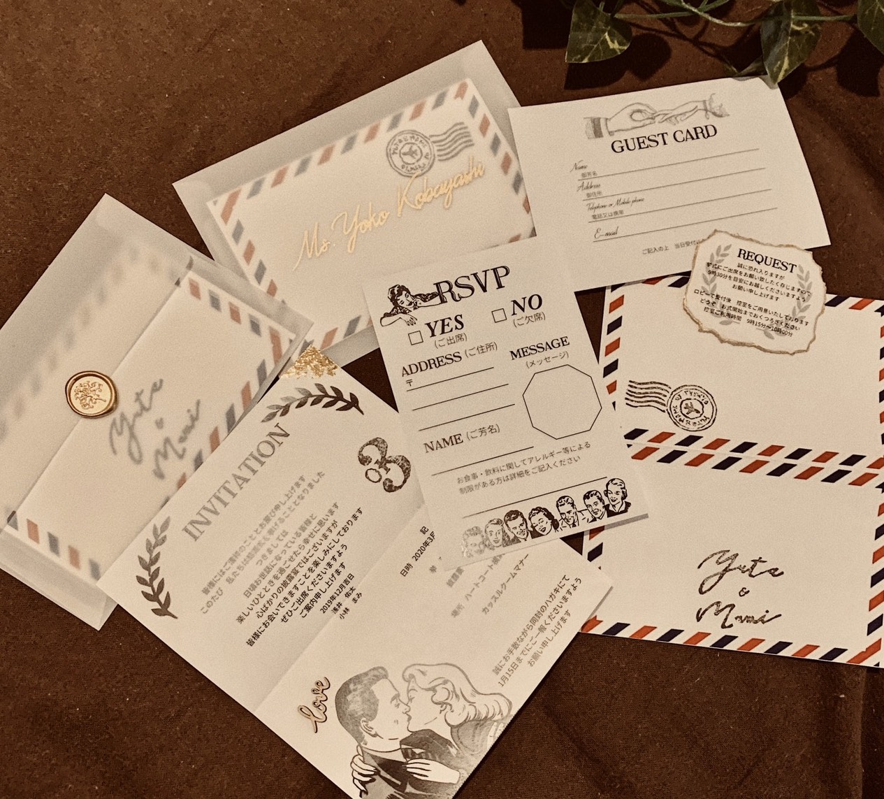 海外ウエディングのハイセンスな招待状デザイン８選marry マリー