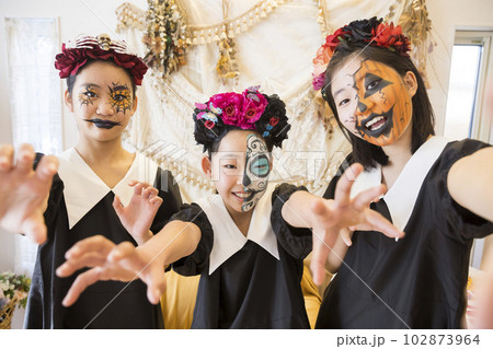 フェイスシール アイメイク2 Pumpkin ハロウィン 仮装 コスプレ パンプキン メイク フェイスペイント フェイスタトゥ