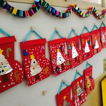 保育園でクリスマスブーツを作ろう！1歳児から楽しめる製作や立体的なアイデア保育士の転職・採用は 保育士バンク！