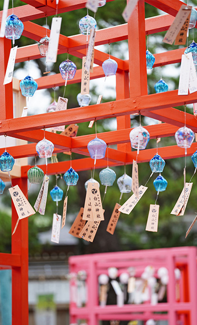 白山神社 風鈴祭りに行ってきましたyumi