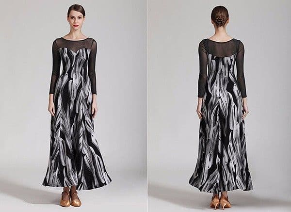 新品fifty_you セミオーダードレス レディース社交ダンス衣装 ハイクオリティ モダンパーティー用ワルツドレス