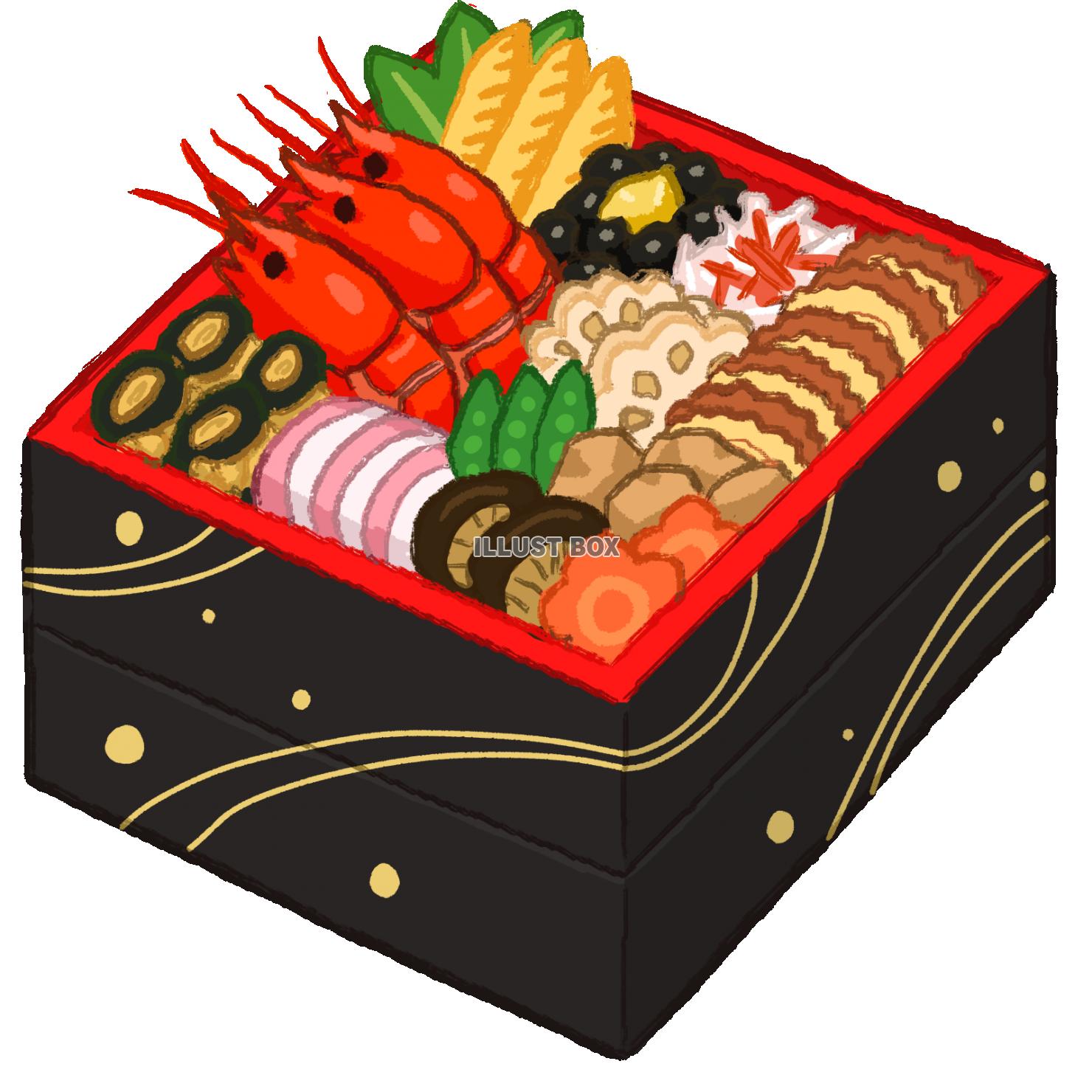 おせち料理無料イラスト素材素材ラボ