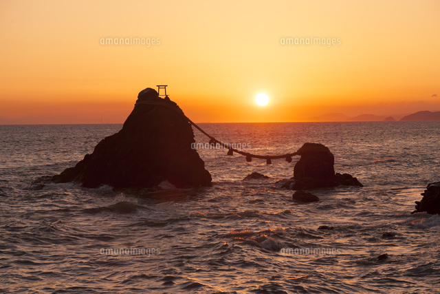 夫婦岩と日の出 7月25日お伊勢参りのみそぎの地、夫婦岩のある二見浦の塩結びの宿「岩戸館」ブログ