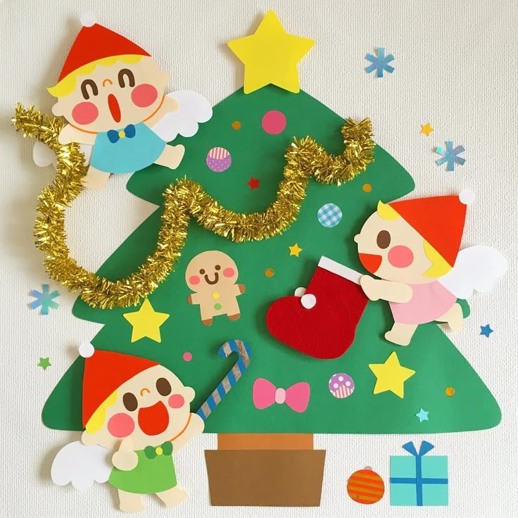 クリスマス 壁面装飾クリスマス壁面幼稚園保育園施設こども園行事