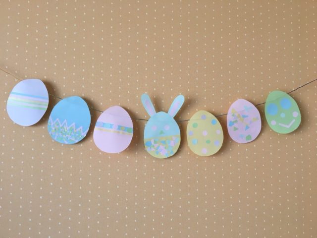 イースターガーランド保育 ころんと可愛いイースターエッグのガーランド♡ ガーランド sky wing 工房 通販8772307Creema クリーマ